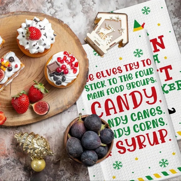 Buddy The Elf 2pcs Kitchen Towels -Absorbent Dish & Bathroom Hand Towel - Picture 5 of 6